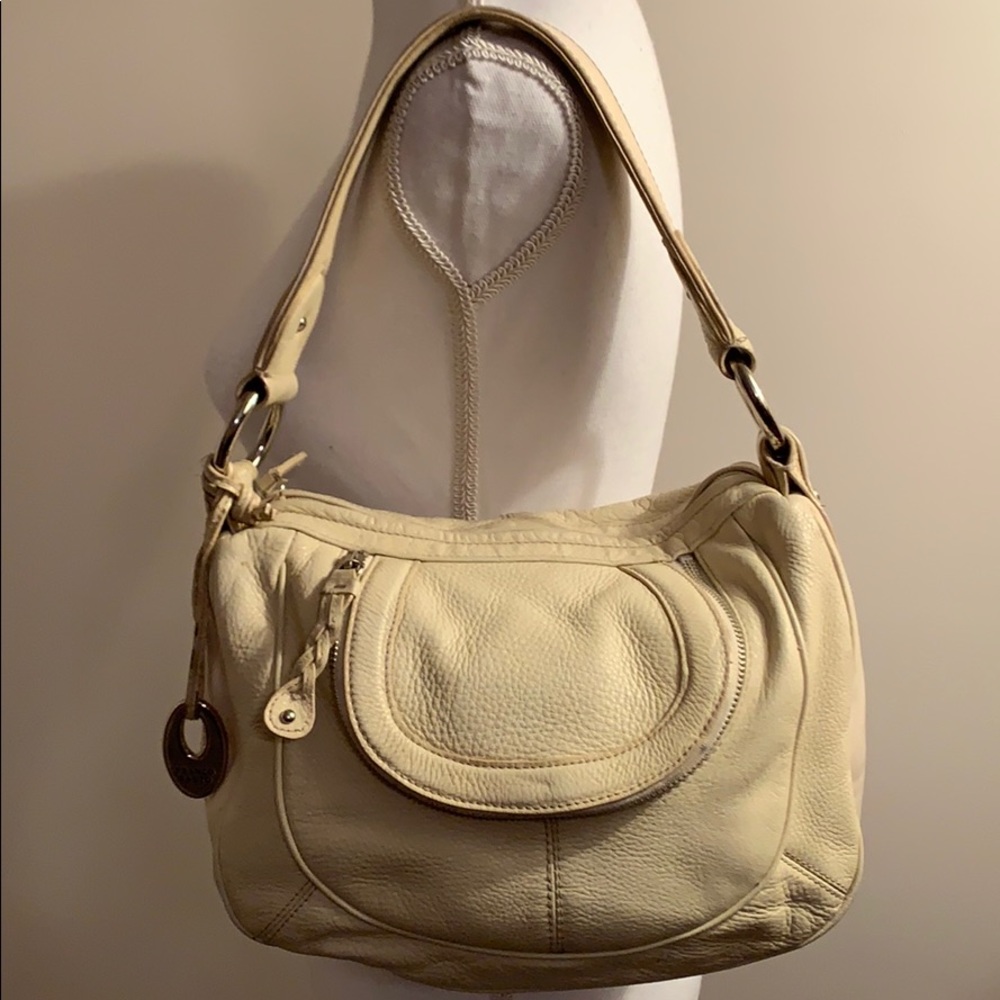 Franco Sarto Bone Leather Shoulder Bag